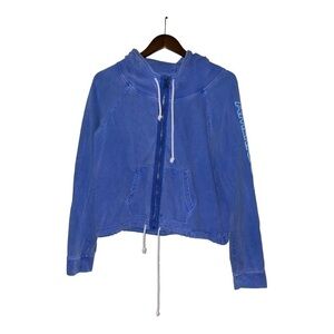 American Eagle Outfitters Full Zip  Hoodie Jacket Drawstring Hem‎ Women L Casual
